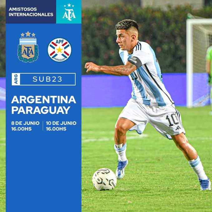 备战奥运会！阿根廷U23将在6月份与巴拉圭U23进行两场热身赛